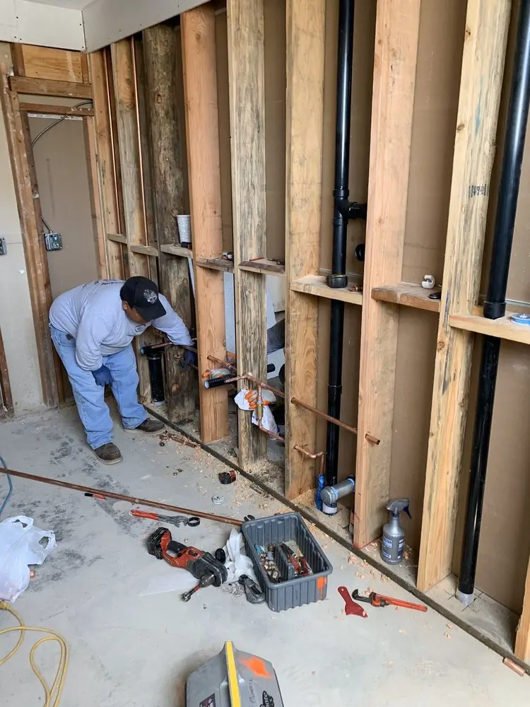 Commercial rough-in plumbing for Gas Line Repair in Noblesville